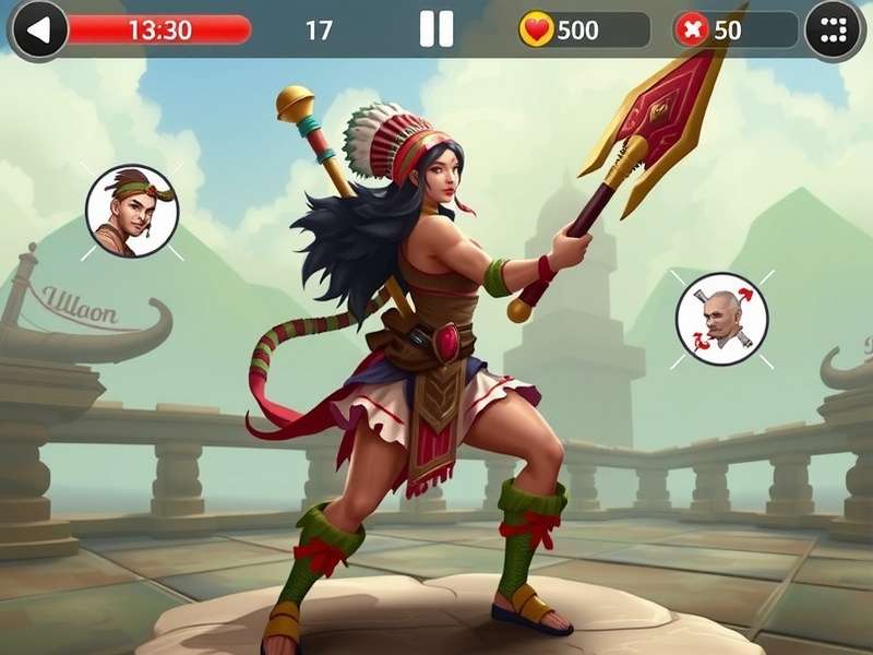 Mace Duel Champion Indian Warrior Characters